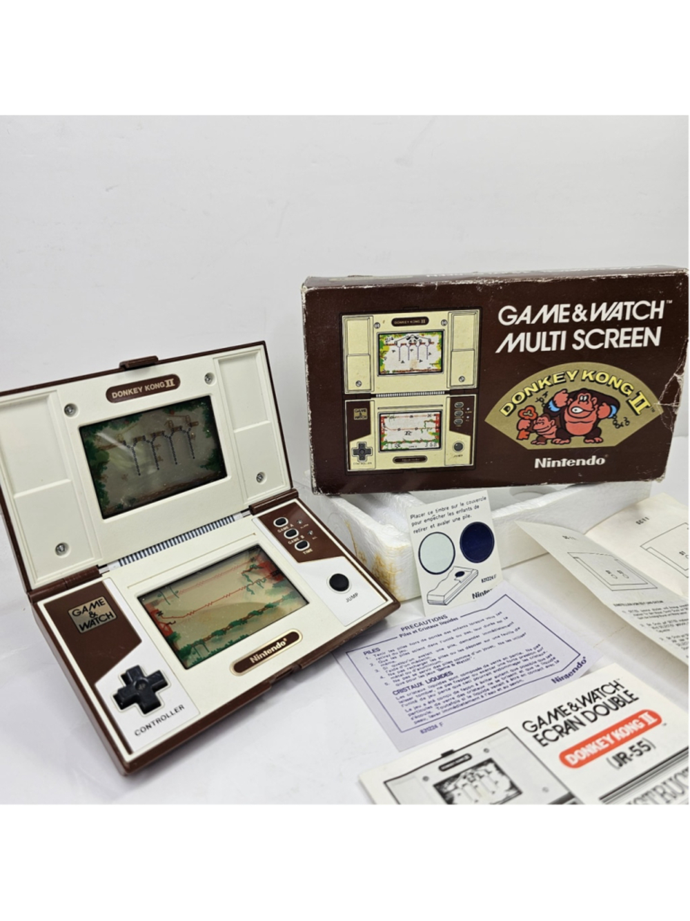 Nintendo Game & Watch Donkey Kong II JR-55 1983 WORKING with BOX